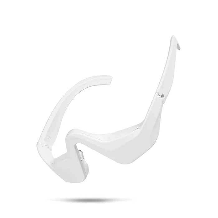 White Frame Glasses Style Design USB Rechargeable Red Light EMS Under Eye Cosmetic Massager Device On Sale