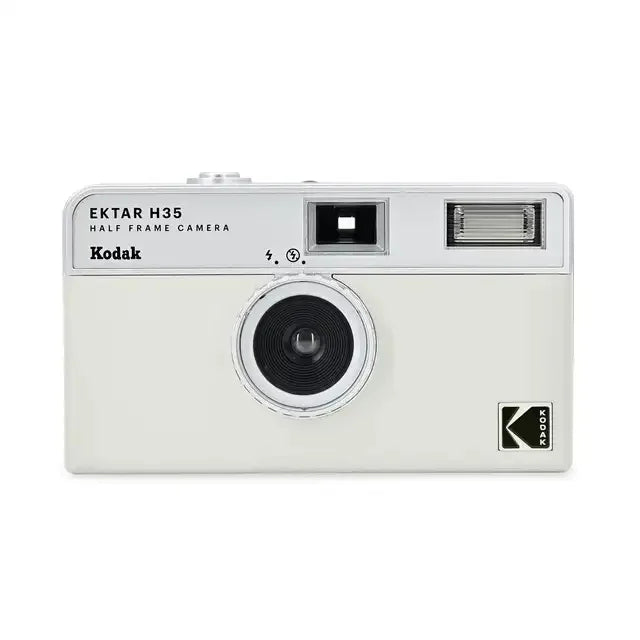 White Kodak Ektar H35 Reusable Half Frame 35mm Film Camera With Built In Flash And Tripod Mount For Kodak Camera Films On Sale