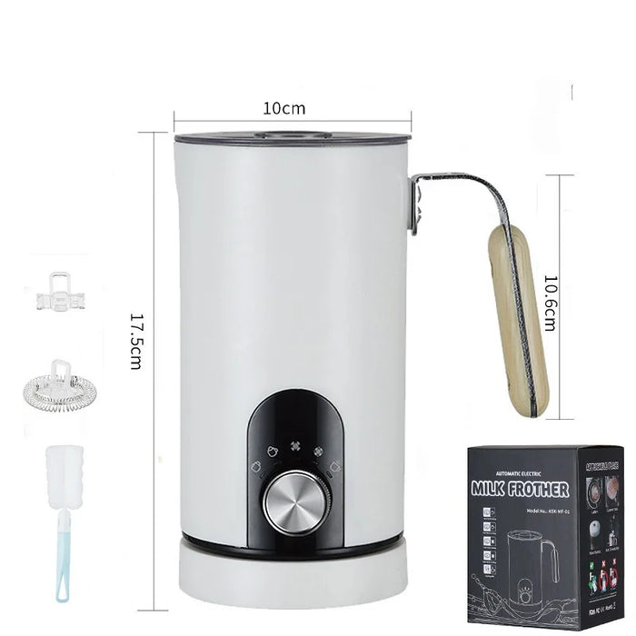 5-in-1 Multifunctional Smart Milk Frother & Foam Maker – Hot & Cold Foam with Quiet Operation On Sale