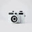 White HOLGA 135 BC Retro 35 mm Film Camera With Light Leak Effect Dark Angle Front View Bulb Mode Shutter Detail﻿ On Sale