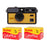 Yellow Reusable 35mm Film Camera Built in Flash and two Color Plus 200 Roll Film On Sale