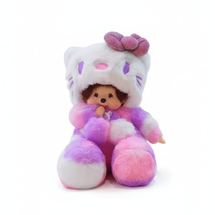20cm Miichi Monkey Monchhichi Pink Hello Kitty Dress Up Costume Collection Soft Plush Doll On Sale