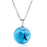 Birds Fly In The Cloudy Sky Resin Globe Pendant Necklace On Sale