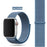 Cape Code Blue Nylon Sport Loop Watch Band For Apple iWatch Straps 38mm, 40mm, 41mm, 42mm, 44 mm, 45mm, 46mm, 49mm On Sale