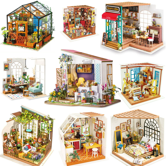 Miniature Dollhouse 3D Model Building Kits On Sale