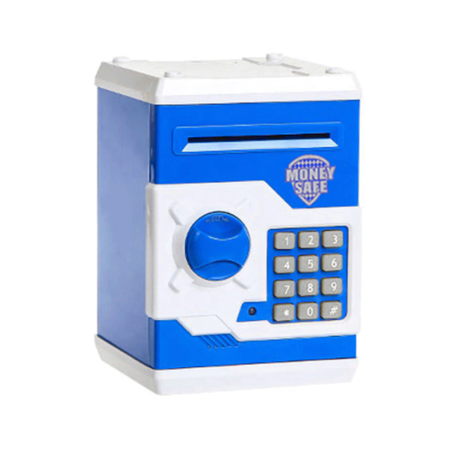 Blue White Portable Money Box On Sale