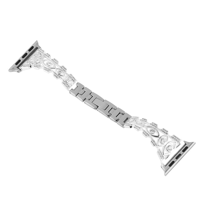 Diamond Eyes Silver Bracelet for Apple Watch Band 38mm, 40mm, 42mm, 44 mm On Sale