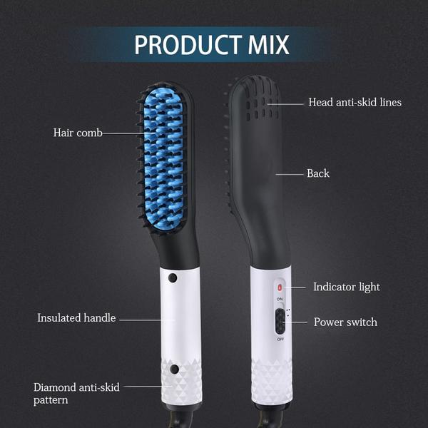 3-in-1 Ionic Beard Straightener On Sale