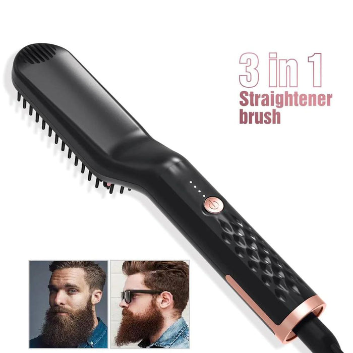 3-in-1 Ionic Beard Straightener On Sale