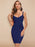 Lady In Love Navy Blue Bandage Dress On Sale