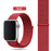 Red Nylon Sport Loop Watch Band For Apple iWatch Straps 38mm, 40mm, 41mm, 42mm, 44 mm, 45mm, 46mm, 49mm On Sale