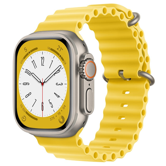 Yellow Ocean Loop Band For Apple Watch Ultra And Series 7, 8, 4, 5, 6, 3, SE On Sale