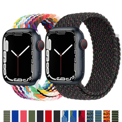 Braided Solo Loop Apple Watch Bracelet For iWatch Series 7, 6, SE, 5, 4, 3 On Sale