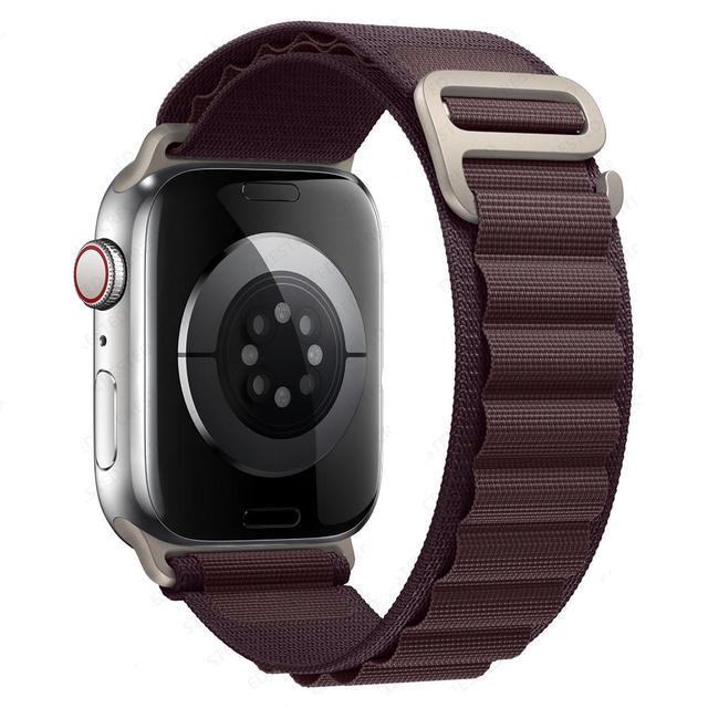 Wine Red Alpine Loop Collection For Apple Watch Series 8, Ultra, 7, SE, 6, 5, 4, 3 On Sale