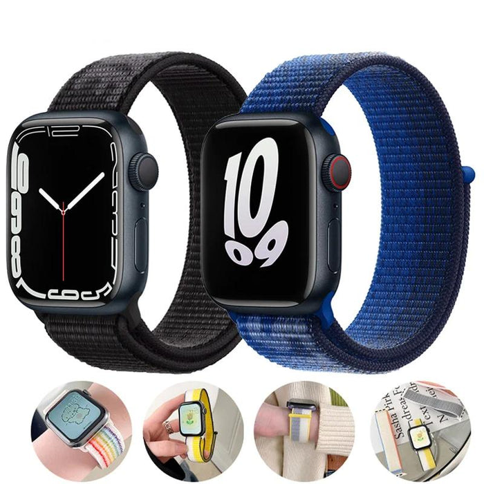 Nylon Watch Straps Collection For Apple Watch 38mm, 40mm, 42mm, 44 mm On Sale