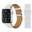 Lychee White Genuine Cow Leather Loop Apple Watch Band For iWatch On Sale