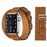 Double Tour Brown Genuine Cow Leather Loop Apple Watch Band For iWatch On Sale