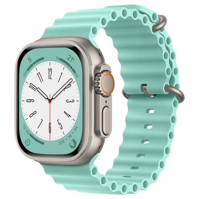 Pistachio Green Ocean Loop Band For Apple Watch Ultra And Series 7, 8, 4, 5, 6, 3, SE On Sale