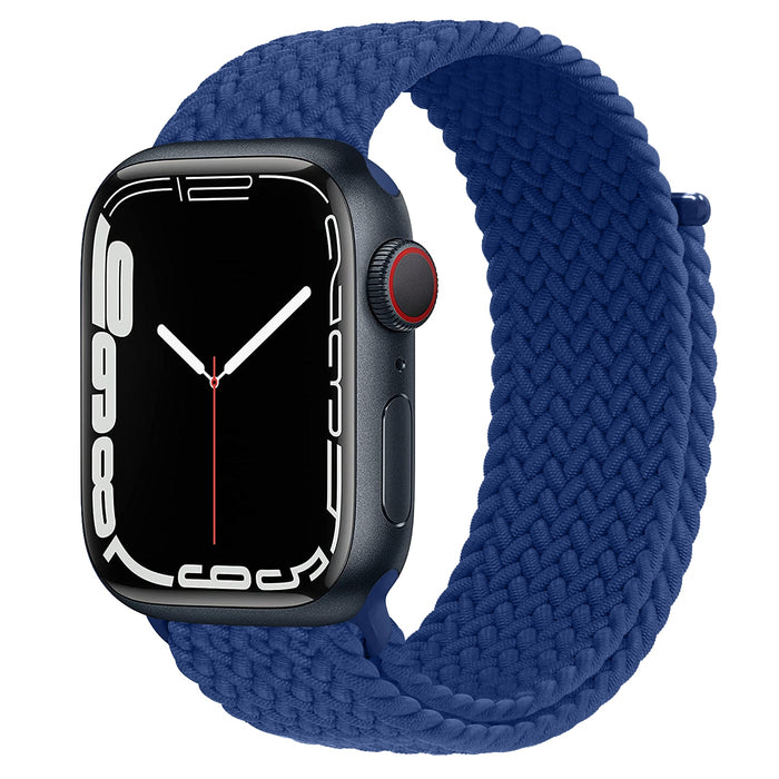 Atlantic Blue Braided Solo Loop Apple Watch Bracelet On Sale