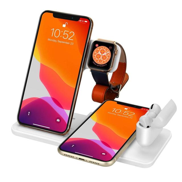4 in 1 Fast Wireless Charging Dock for iPhone, Apple Watch, and Airpods