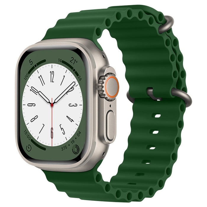 Green Ocean Loop Band For Apple Watch Ultra And Series 7, 8, 4, 5, 6, 3, SE On Sale