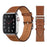 Brown Genuine Cow Leather Loop Apple Watch Band For iWatch On Sale