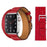Double Tour Red Genuine Cow Leather Loop Apple Watch Band For iWatch On Sale