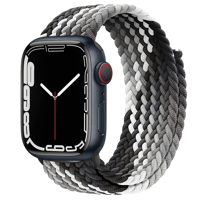 Black Clever Braided Solo Loop Apple Watch Bracelet On Sale