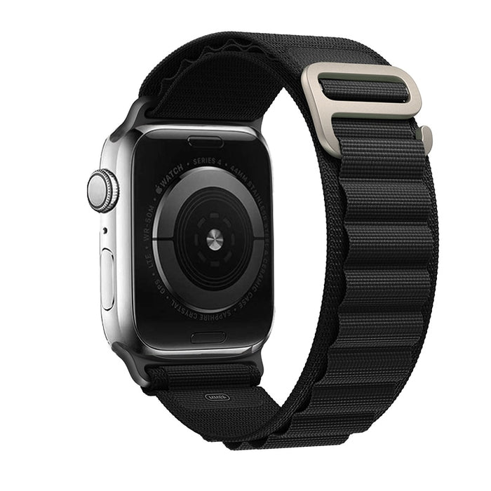 Black Alpine Loop Collection For Apple Watch Series 8, Ultra, 7, SE, 6, 5, 4, 3 On Sale