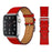 Red Genuine Cow Leather Loop Apple Watch Band For iWatch On Sale
