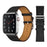 Black Genuine Cow Leather Loop Apple Watch Band For iWatch On Sale