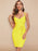 Lady In Love Yellow Bandage Dress On Sale