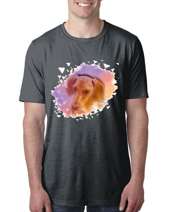 Love Wiener Dog Short Sleeve Unisex Cotton T-Shirt On Sale