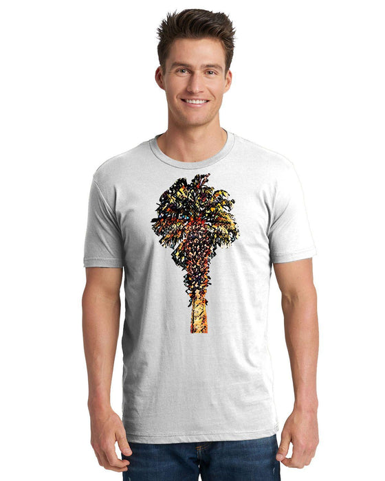 Coloful Palm Tree Unisex Cotton T-Shirt
