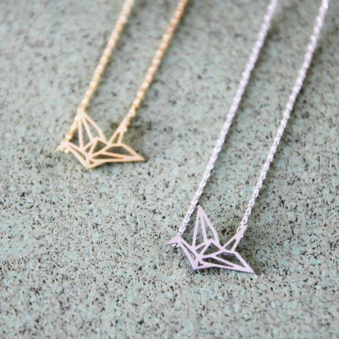 Origami Crane Necklaces - cloverbliss.com
