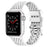 White - Rhombus Texture Silicone Sport Strap for Apple Watch On Sale