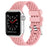 Rose Pink - Rhombus Texture Silicone Sport Strap for Apple Watch On Sale