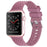 Dark Pink - Rhombus Texture Silicone Sport Strap for Apple Watch On Sale