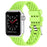 Neon Green - Rhombus Texture Silicone Sport Strap for Apple Watch On Sale