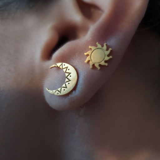 Sun & Moon Earrings On Sale