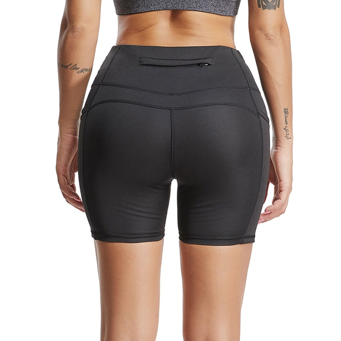 High-Waisted Running Shorts With Side Pockets & Back Pocket On Sale