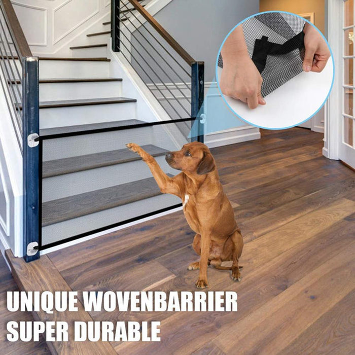 Easy Install Pet Mesh Safety Gate - cloverbliss.com