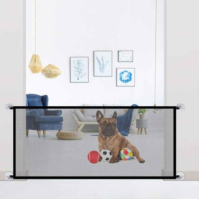 Easy Install Pet Mesh Safety Gate - cloverbliss.com