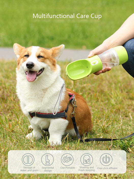 Dog Water Feeder With Food Container - cloverbliss.com