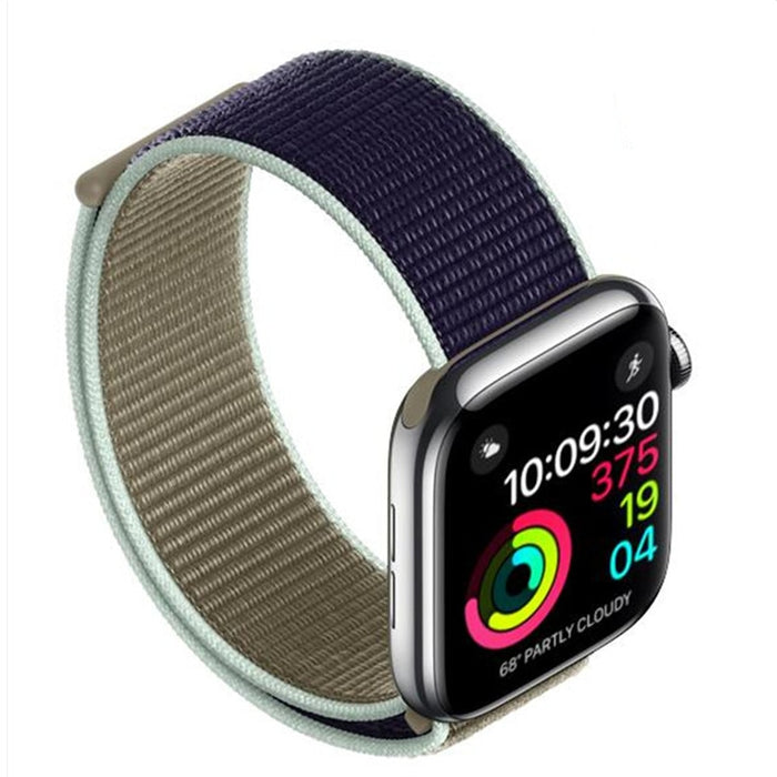 Nylon Sport Loop Watch Band For Apple iWatch Straps 38mm, 40mm, 41mm, 42mm, 44 mm, 45mm, 46mm, 49mm On Sale