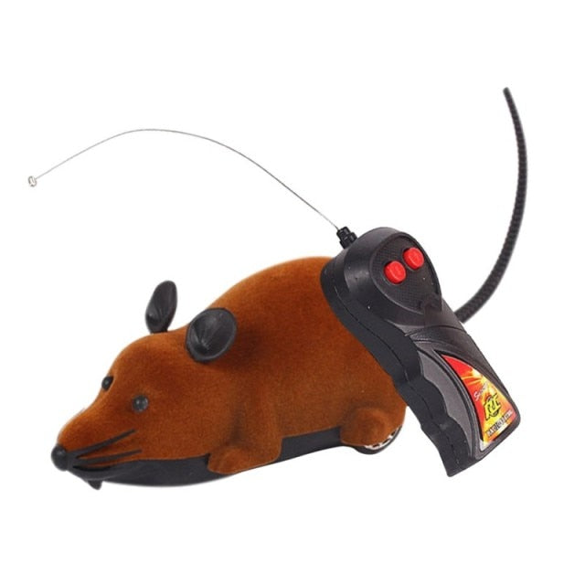 Wireless RC Brown Mouse For Cat or For Fun Pet  On Sale