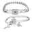 USA Finest Concentric Lock Key Titanium Steel  Couple Bracelet On Sale