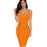 Lady In Love Orange Bandage Dress On Sale