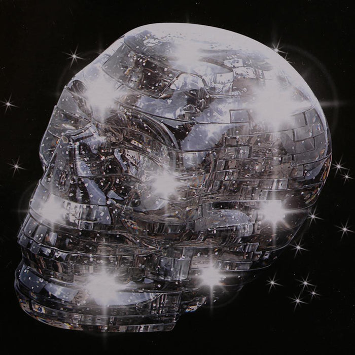 3D Crystal Skull Jigsaw Puzzle - cloverbliss.com