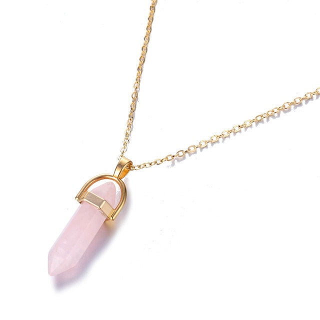 Quartz Bullet Necklaces - cloverbliss.com